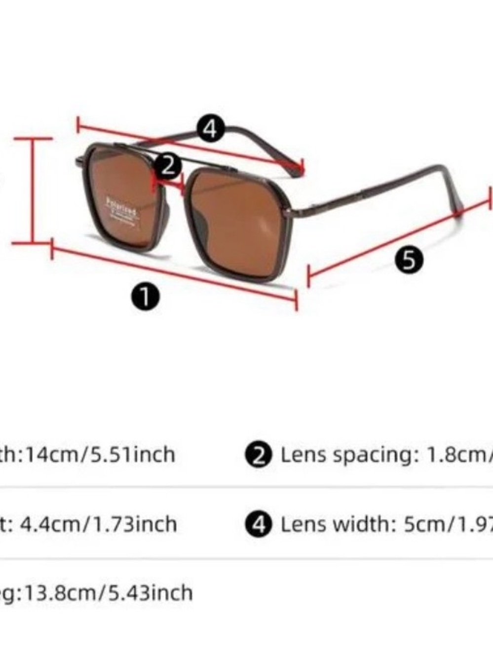 Polarized Women's Sunglasses - Brown Lenses - Picture 6 of 6